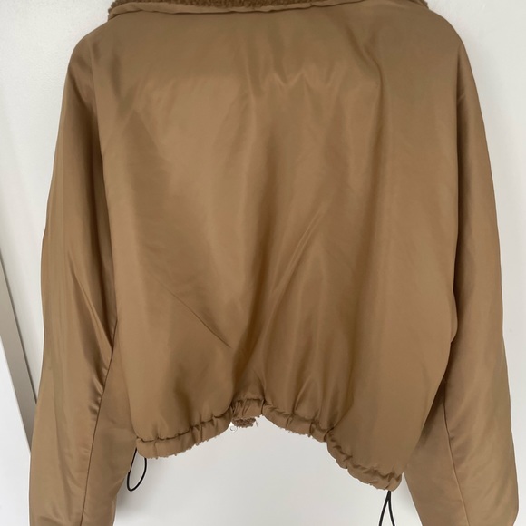***Fundraiser*** OAK + FORT cropped bomber / teddy jacket. - Picture 2 of 2